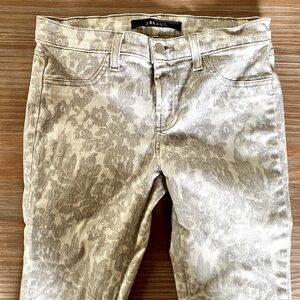 J BRAND Lace Print Skinny Jeans